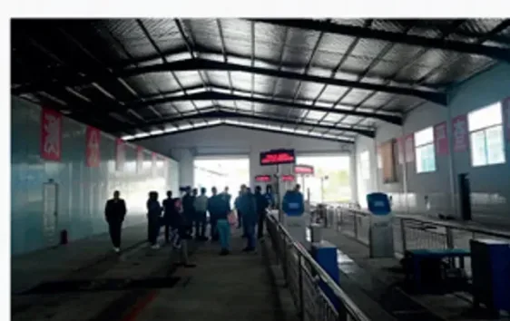 Philippine delegation visiting a customer inspection site